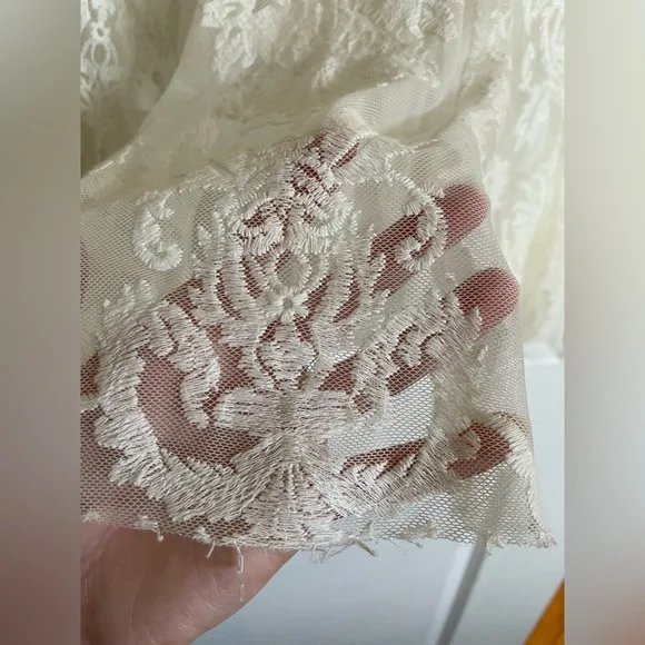 Free People Long Sleeve Lace Dress in White - Picture 5 of 14